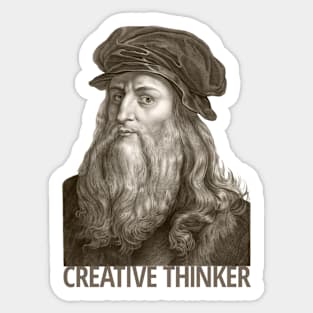 Leonardo De Vinci Sticker